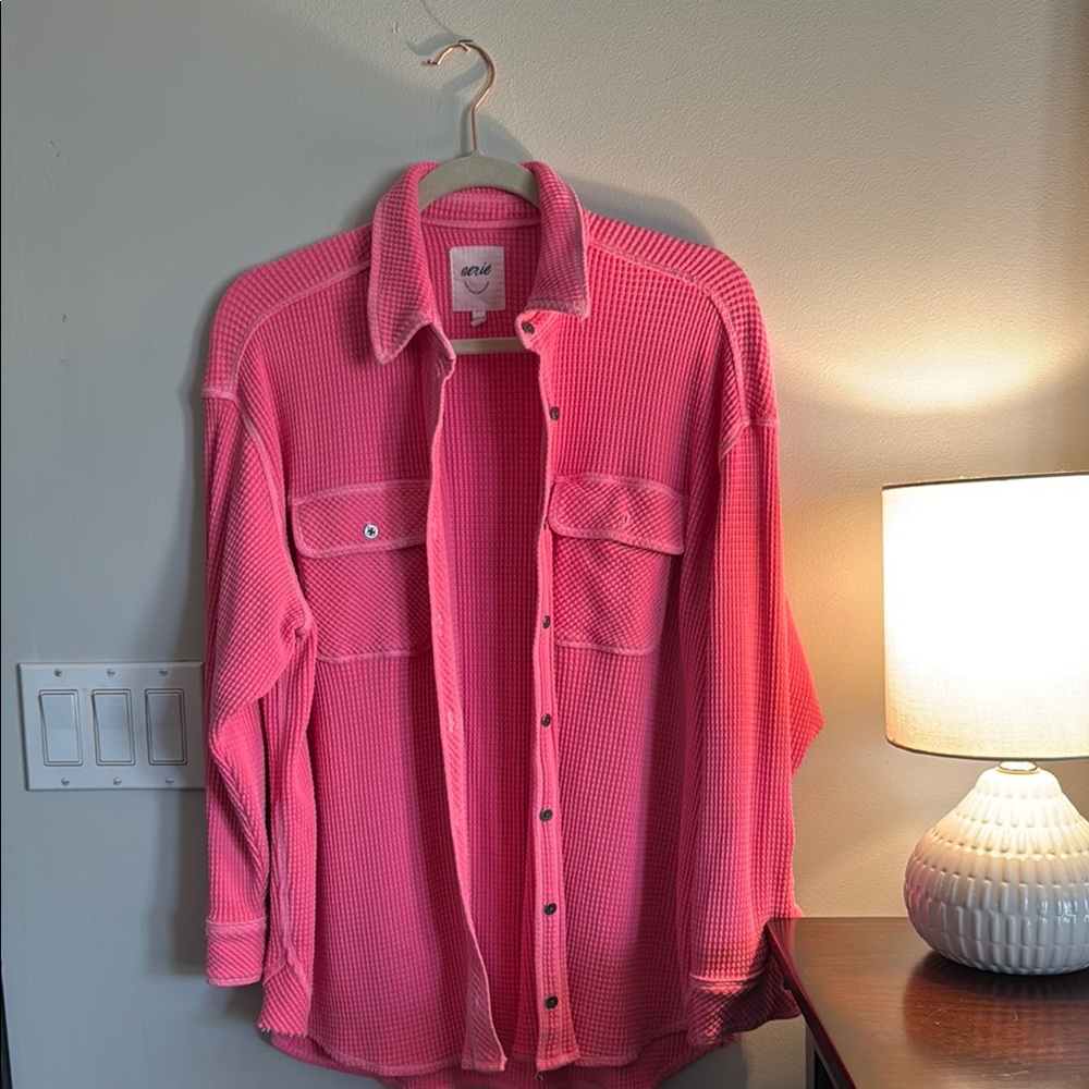 Aerie Pink Button Down Shirt